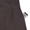 Cache-coeur dress in sumikuro gray-brown linen, pocket 2