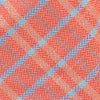 Hand woven cotton Azuma bag (S) - salmon & blue, detail