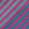 Hand woven cotton Azuma bag (S) - dark pink & blue, detail