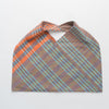 Hand woven cotton Azuma bag (S) - orange & green