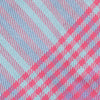 Hand woven cotton Azuma bag (S) - pink & light blue, detail