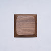 Furui Tomokazu Coaster - handmade walnut, rippled surface, back