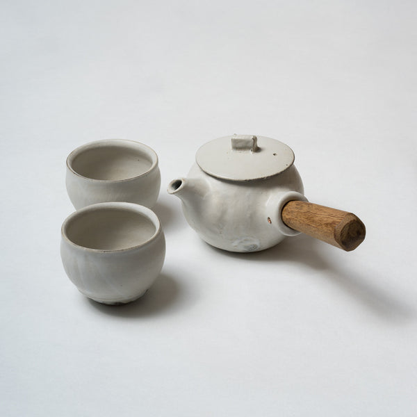 Japanese teapot - Kohiki matt finish with wood handle – wabizest