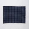 Marukawa Shoten Cotton placemat in blue indigo plaid - Matsusaka Momen
