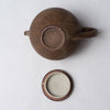 Yuko Matsuzuka, Round teapot in brown glaze