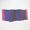 Scarf "Roots Shawl" in wool & cotton - blue & pink, flat 2