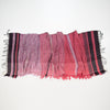 Scarf "Roots Shawl" in wool & cotton - pink & brown, crumpled