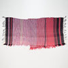 Scarf "Roots Shawl" in wool & cotton - pink & brown, flat 1