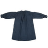 Linen shirt dress dyed naturally with Indigo & Japanese sumac, back