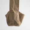 Cotton shoulder bag in light brown, side