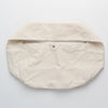 Cotton canvas shoulder bag in off-white, flat