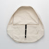 Cotton canvas messenger bag in off-white