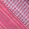 Hand woven cotton Azuma bag (S) - pink & blue, detail