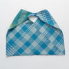 Hand woven cotton Azuma bag (L) - blue