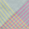 Hand woven cotton Azuma bag (L) - pink & yellow, detail