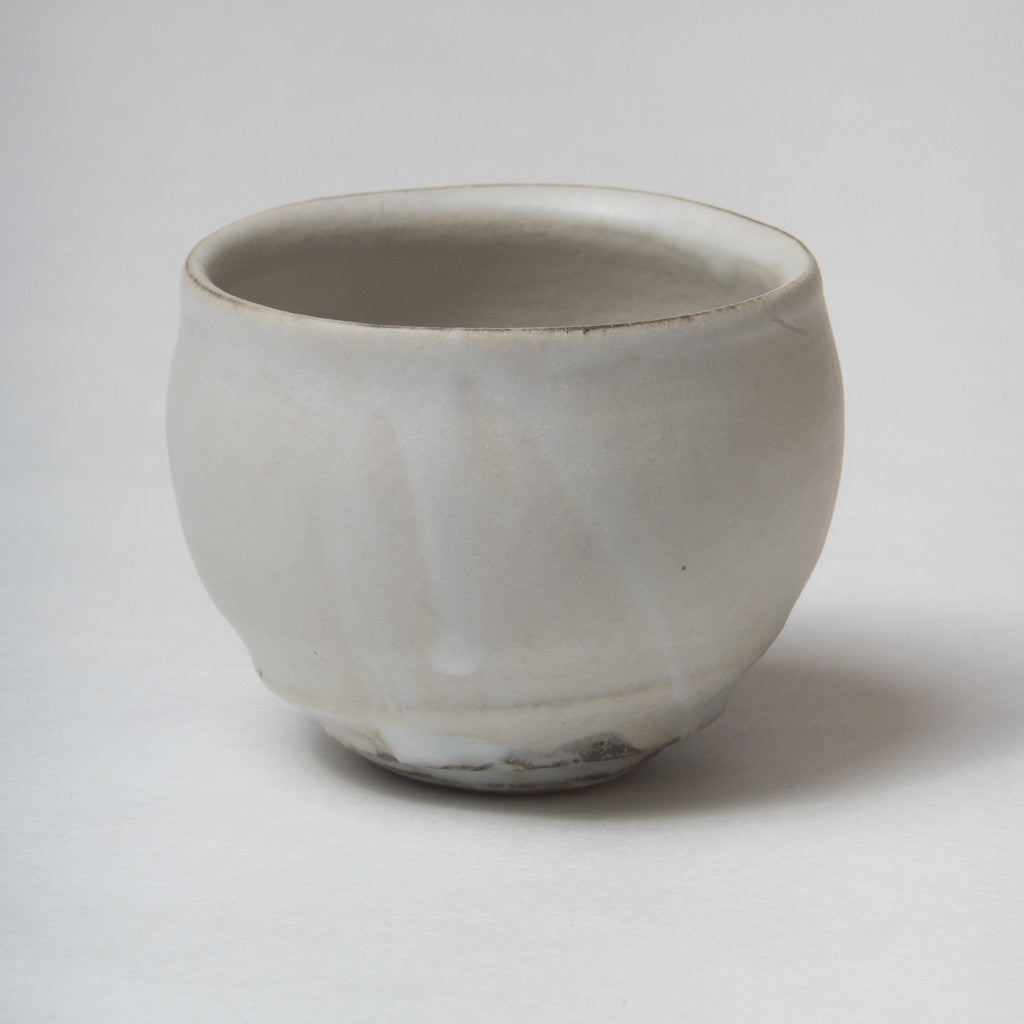 Katsufumi Baba, Round cup with "Kohiki" matt glaze