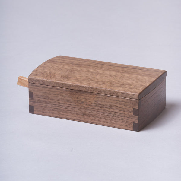 Tomokazu Furui, Butter case & butter knife - handcrafted walnut & camellia woods