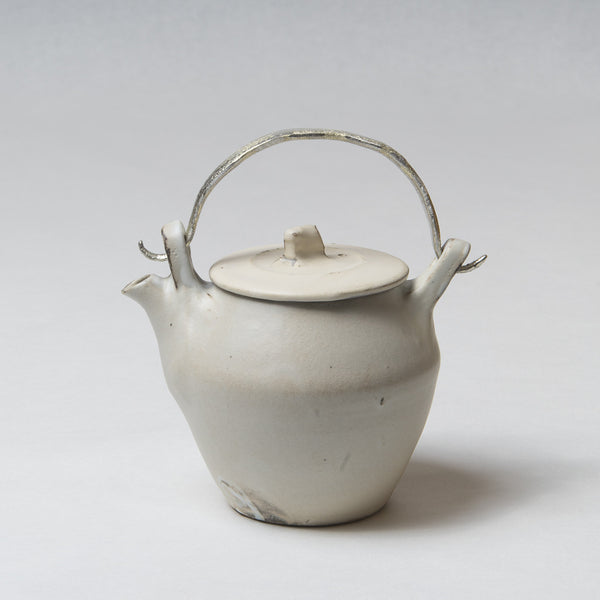 Katsufumi Baba, Teapot in "Kohiki" matt finish with pewter handle