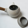 Katsufumi Baba, Japanese teapot in "Kohiki" matt finish with wood handle