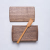 Tomokazu Furui, Butter case & butter knife - handcrafted walnut & camellia woods