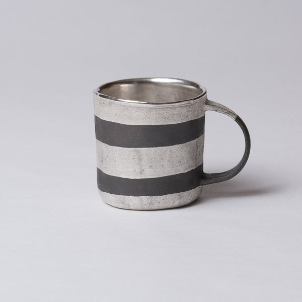 Yoshimitsu Nakasono, Mug with silver & black stripes