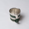 Yoshimitsu Nakasono, Mug with silver & dark green stripes