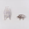 Mariko Kitano, Pin badge in solid silver featuring a bear