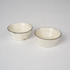 Small bowls in off-white glaze
