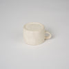 Mug in off-white and natural red clay
