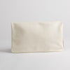 Clutch leather bag in white, back
