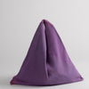 Hand woven cotton Azuma bag (L) - violet & pink