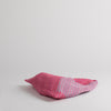 Hand woven cotton Azuma bag (S) - pink & blue