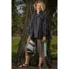 "Only One" Tarun pants (divided skirt) short in wool & cotton - green & brown