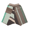 "Only One" Tarun pants (divided skirt) short in wool & cotton - green & brown, normal 2