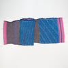 Scarf "Roots Shawl" in wool & cotton - blue & pink, flat 1