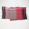 Scarf "Roots Shawl" in wool & cotton - pink & brown, flat 2