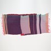 Scarf "Roots Shawl" in wool & cotton - red & purple. flat 2