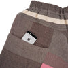 "Only One" Tarun pants (divided skirt) long in wool & cotton - brown & pink, pocket 1
